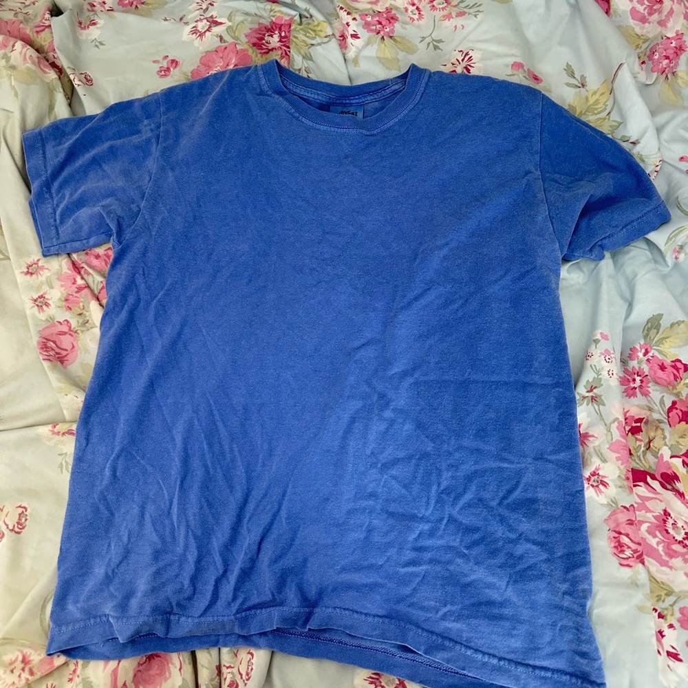 Blue Short Sleeve Crew Neck Tee